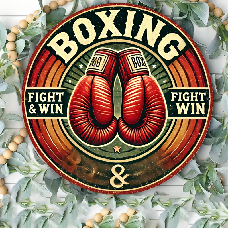 Vintage Collectible Plates - Room Decor 1pc Retro Boxing Gym
