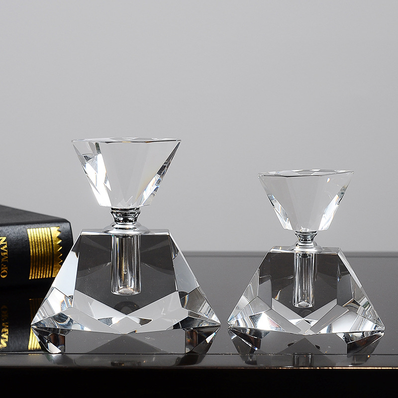 Vintage Collectible Bottles - Vintage European Crystal Perfume Bottle Premium