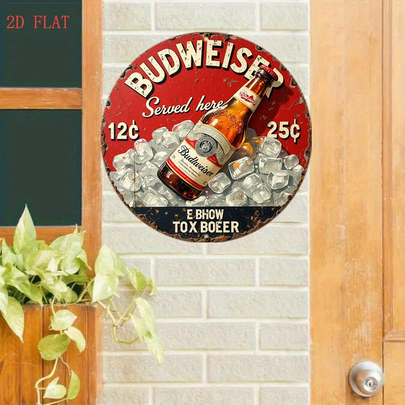 1pc Vintage Beer Logo Metal Wa - đánh giá và giá Vintage Collectible Plates