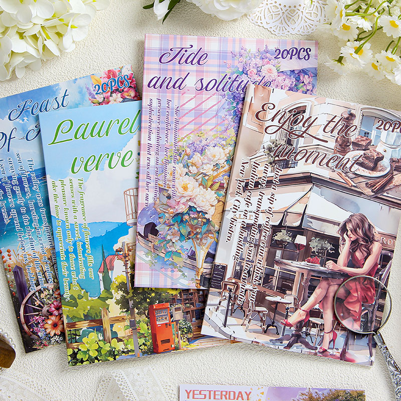 20 pcs/book PET Stickers book  - đánh giá và giá Vintage Collectible Books