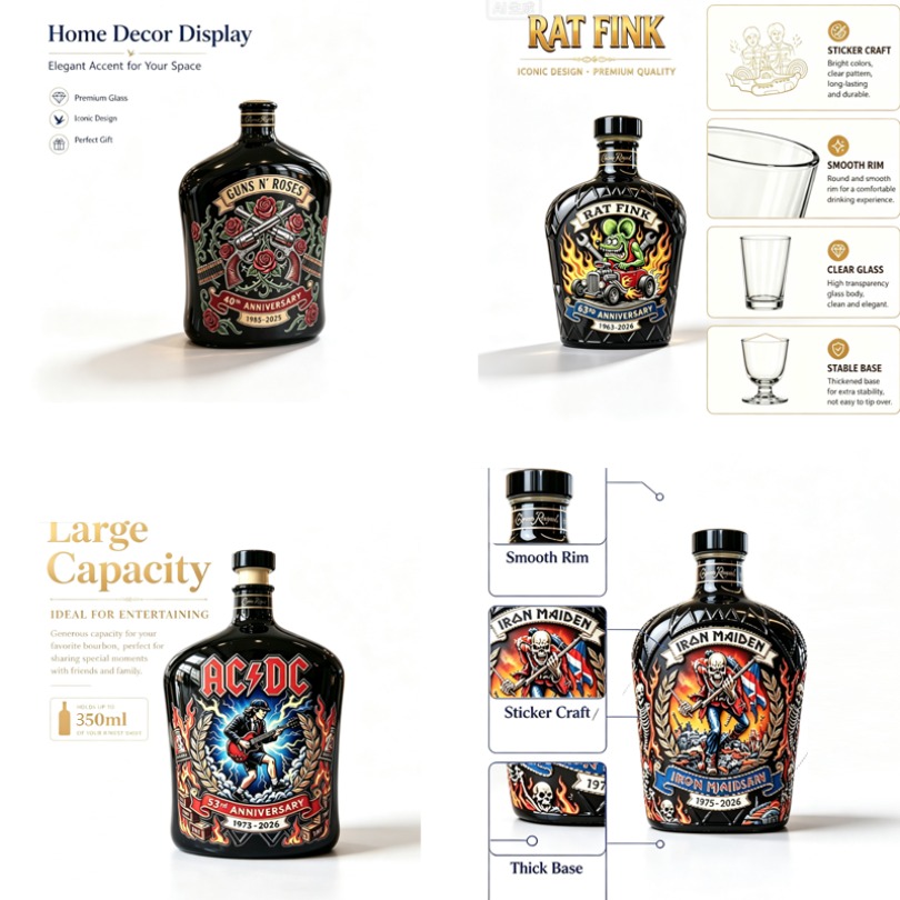 Rock  Pattern Whiskey Decanter - đánh giá và giá Vintage Collectible Bottles
