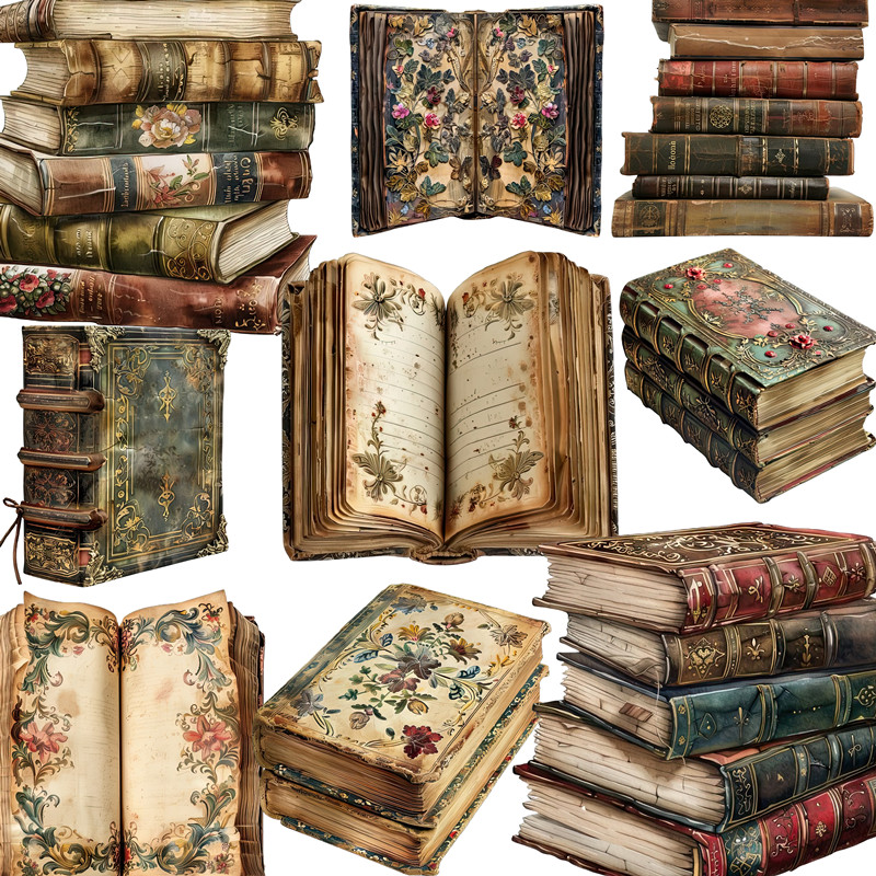 20Pcs/Pack Vintage Books Stick - đánh giá và giá Vintage Collectible Books