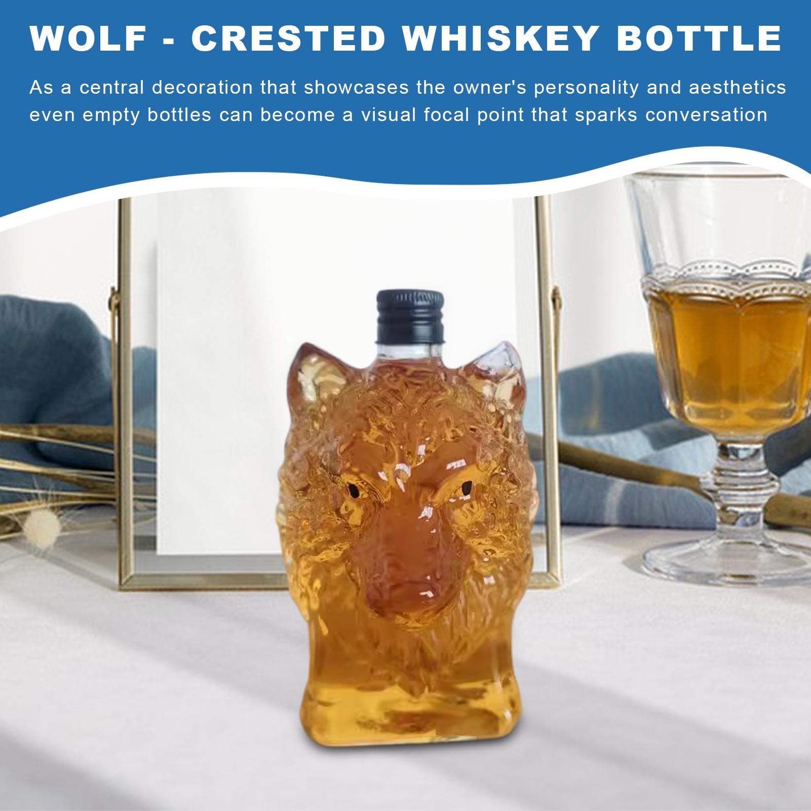 Whiskey Bottle Wolf Shape Wine - đánh giá và giá Vintage Collectible Bottles