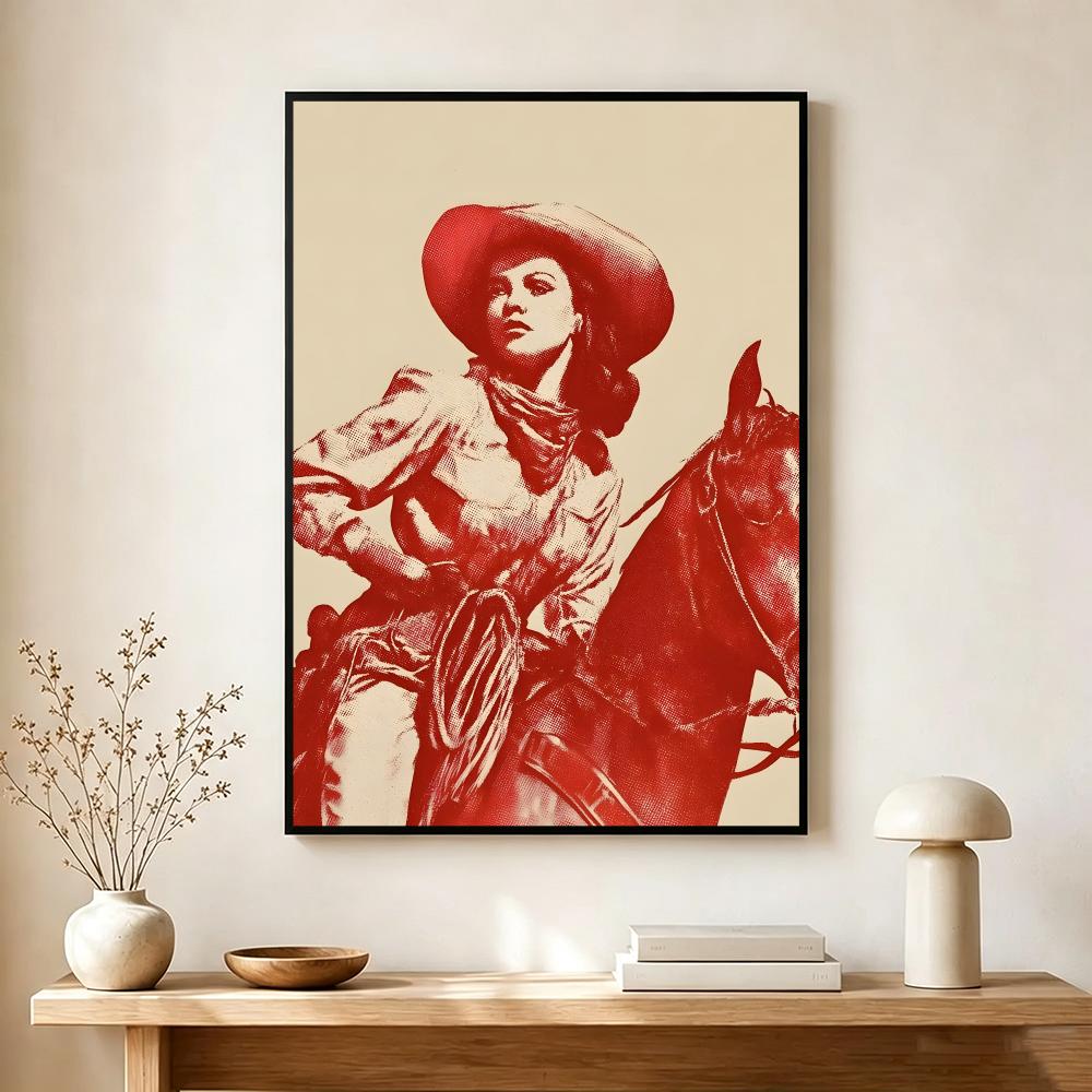 Vintage Cowgirl Theme Poster M - đánh giá và giá Vintage Collectible Posters