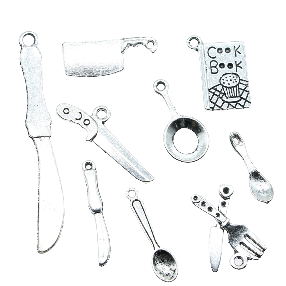 20pcs Kitchenware Charms Antiq - đánh giá và giá Vintage Collectible Spoons