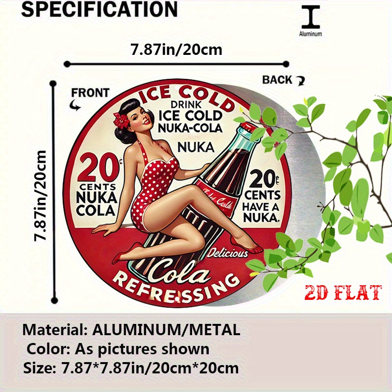2D Flat, 1pc Retro Pin-Up 7.87 - đánh giá và giá Vintage Collectible Plates