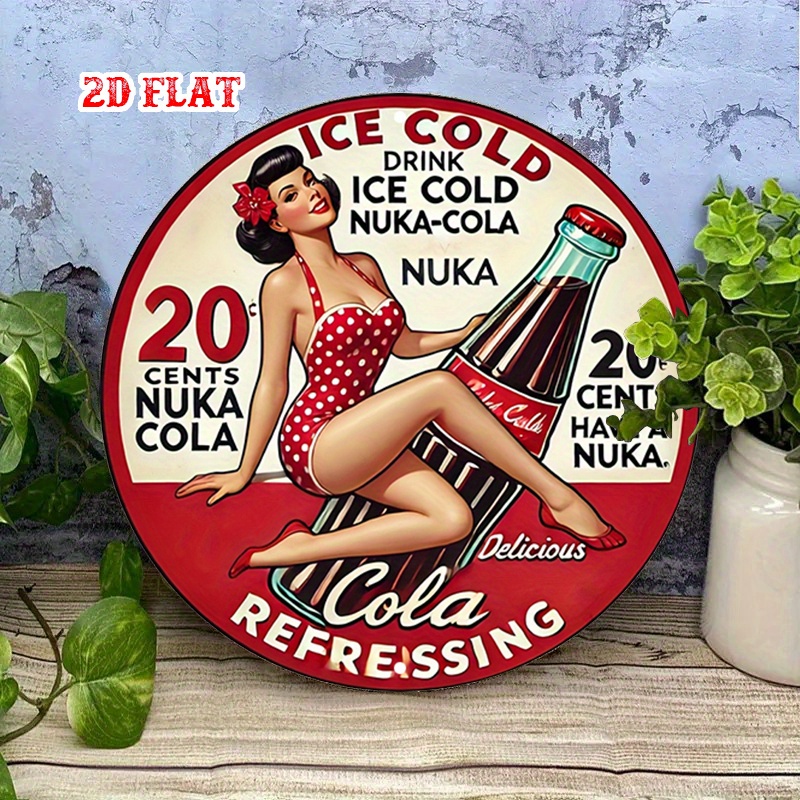 2D Flat, 1pc Retro Pin-Up 7.87 - đánh giá và giá Vintage Collectible Plates