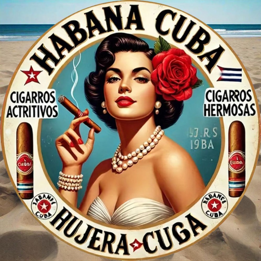 Vintage Havana Style Cigar Gir - đánh giá và giá Vintage Collectible Plates