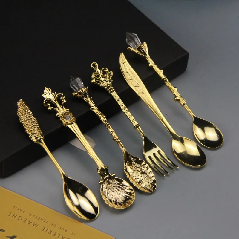 6Pcs/Set Vintage European Pala - đánh giá và giá Vintage Collectible Spoons