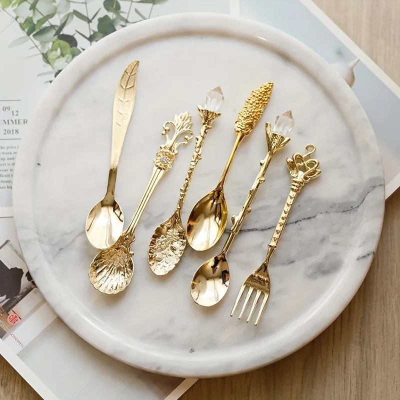 6Pcs/Set Vintage European Pala - đánh giá và giá Vintage Collectible Spoons