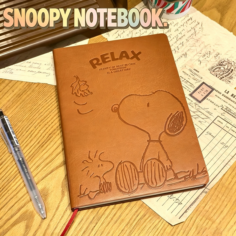 Vintage Snoopy A5 Leather Note - đánh giá và giá Vintage Collectible Books